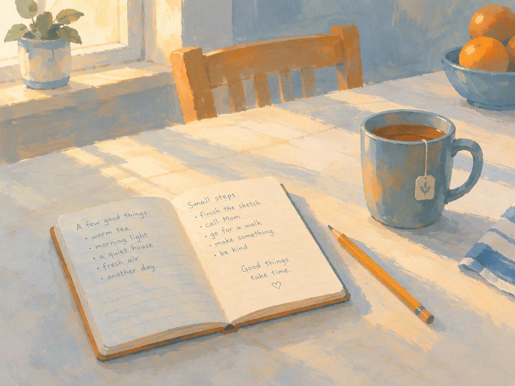 Fifteen minutes and a cheap notebook